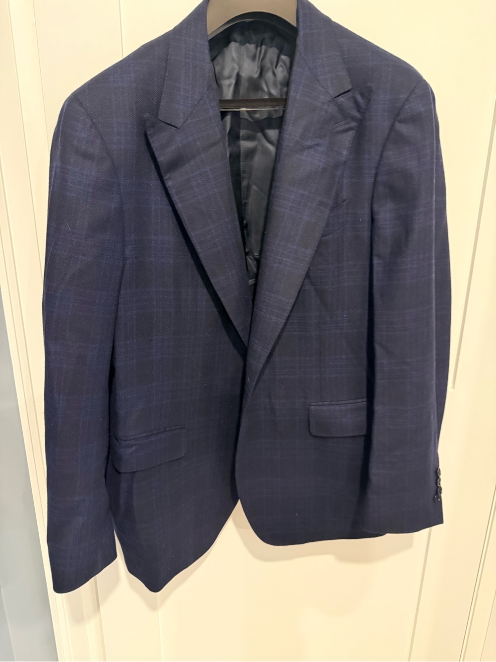Canali Navy Plaid Sport Coat